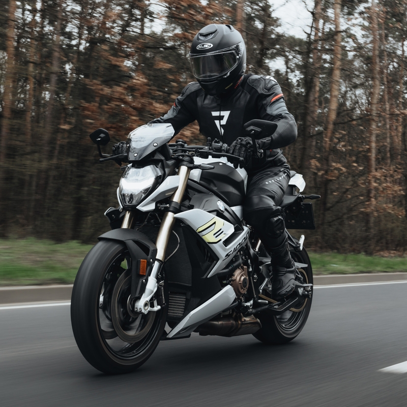 Rebelhorn Veloce zwart-fluorood leren motorjack
