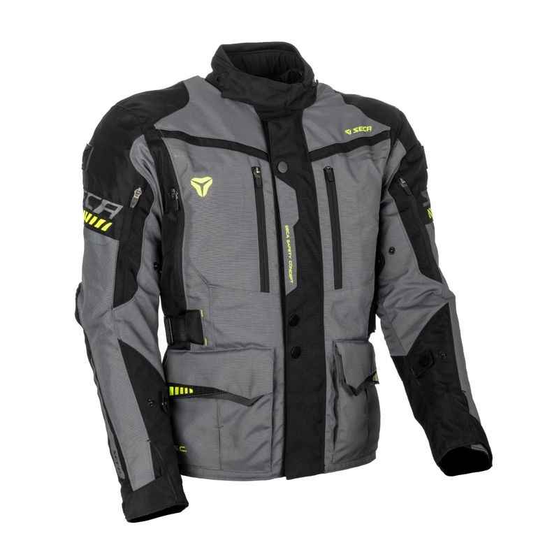 Motorjas SECA Arrakis II grijs-zwart uitverkoop