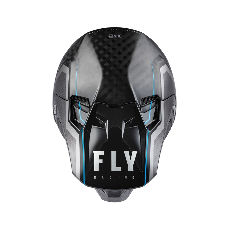 Motorcrosshelm FLY Racing Formula Axon zwart-grijs-blauw