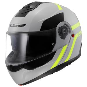 Opklaphelm LS2 FF908 Strobe II Autox grijs-fluogeel