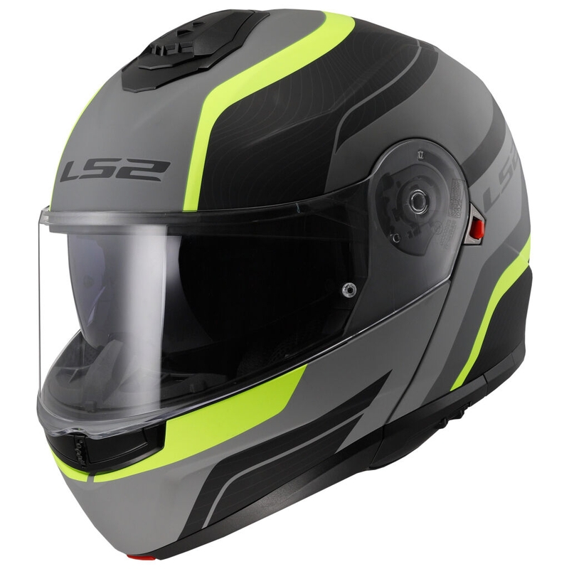 Opklaphelm LS2 FF908 Strobe II Monza zwart-fluogeel