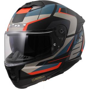 LS2 FF808 Stream II Road Zwart en Blauw Integraal Motorhelm