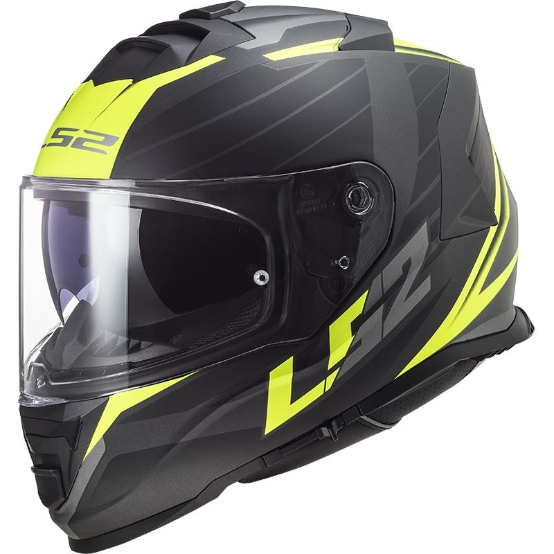 Integraal motorhelm LS2 FF800 Storm II Nerve zwart-fluogeel