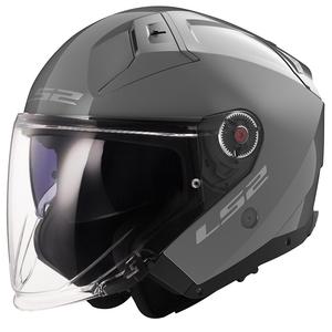 Open helm LS2 OF603 Infinity II Solid Nardo grijs