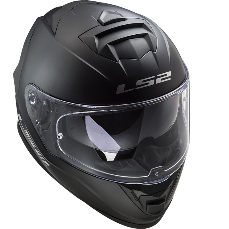 LS2 FF800 Storm II Solid Matzwart Integraal Motorhelm
