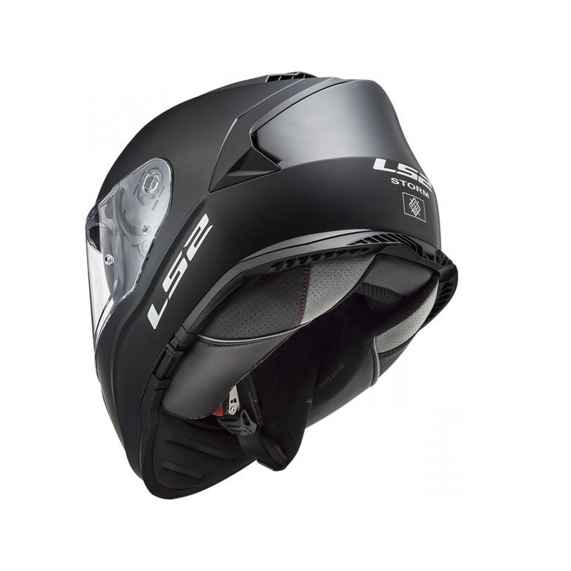 LS2 FF800 Storm II Solid Matzwart Integraal Motorhelm