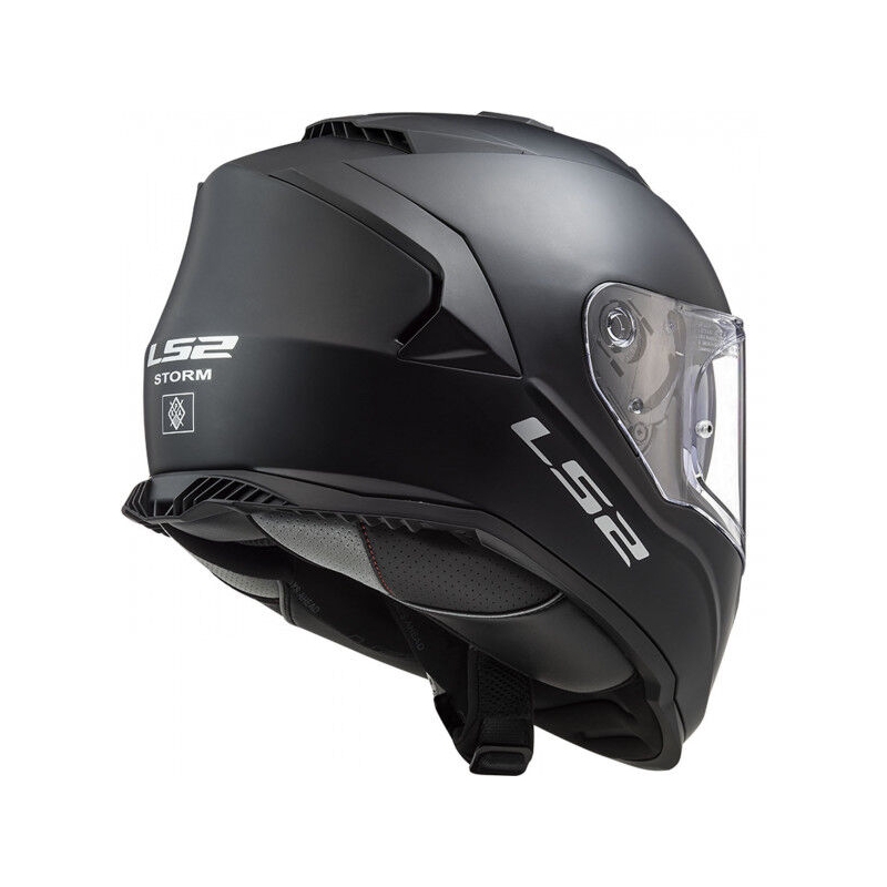 LS2 FF800 Storm II Solid Matzwart Integraal Motorhelm