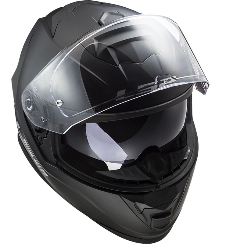 LS2 FF800 Storm II Solid Matzwart Integraal Motorhelm