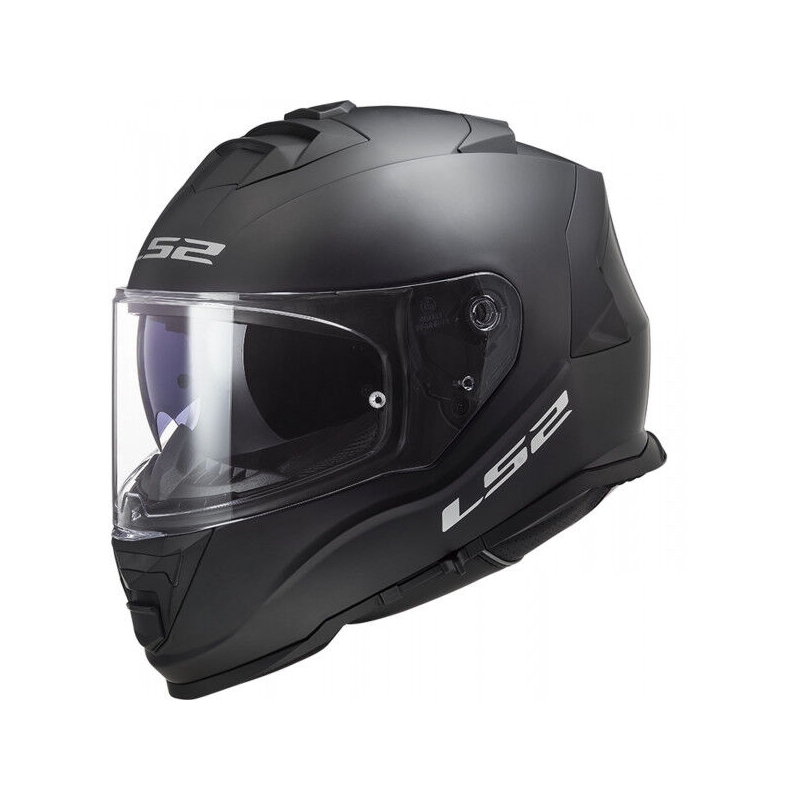 LS2 FF800 Storm II Solid Matzwart Integraal Motorhelm
