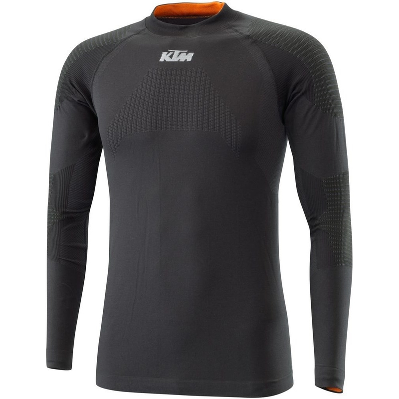 KTM Touring thermoshirt lange mouw zwart-oranje