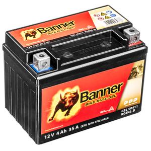Gel accu Banner Bike Bull Gel 12V, YB4L-B, 4AH, 40A