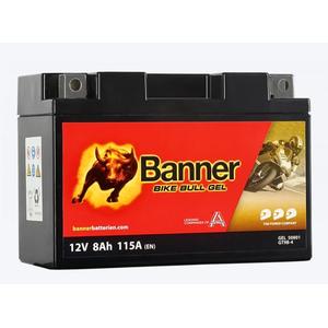 Gel accu Banner Bike Bull Gel 12V, YT9B-4, 8AH, 115A