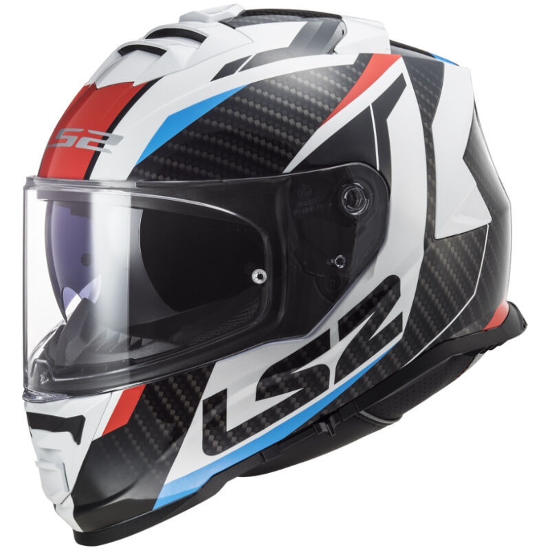 Integraal motorhelm LS2 FF800 Storm II Racer wit-zwart-rood-blauw
