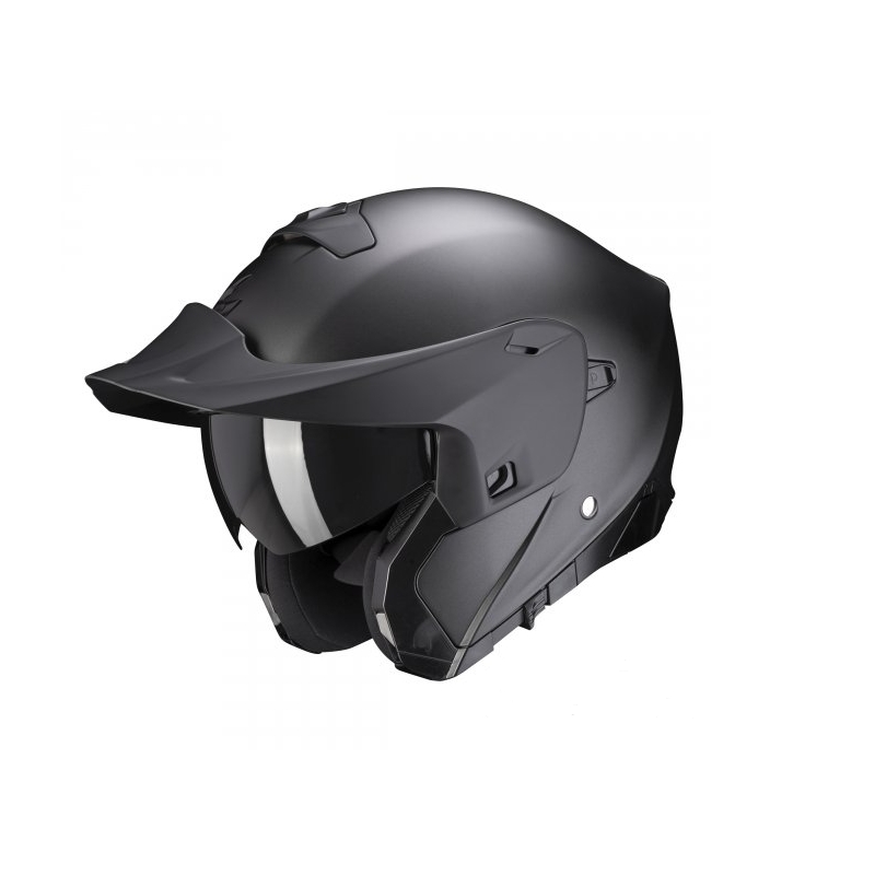 Opklapbare motorhelm Scorpion EXO-930 EVO Solid zwart