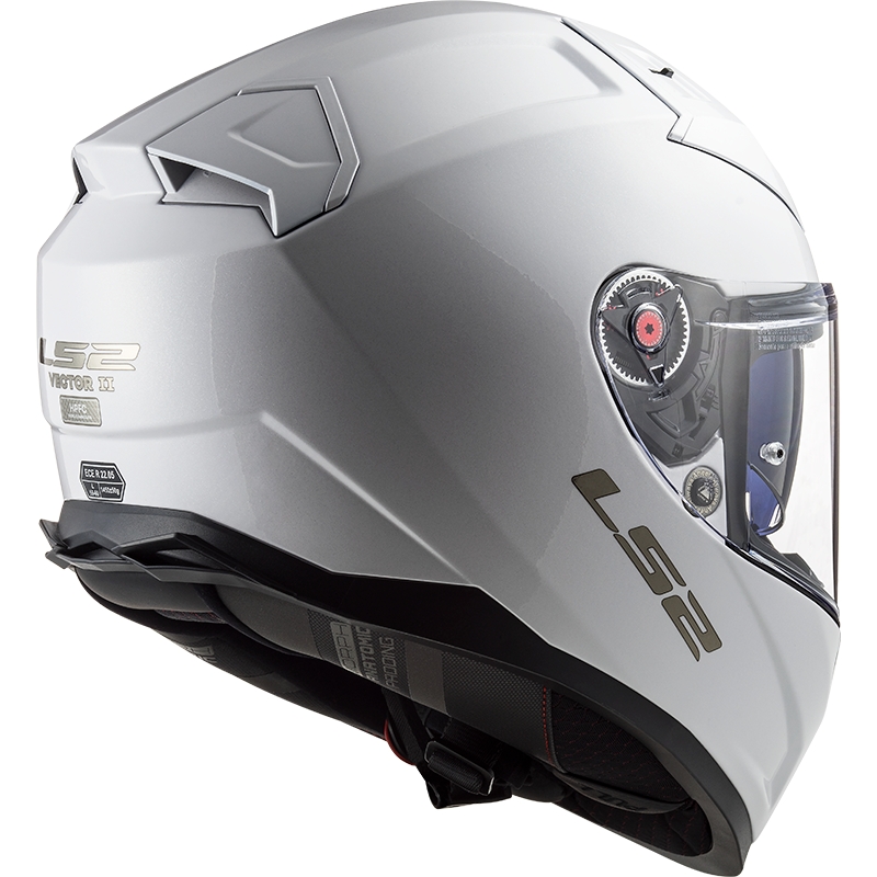 LS2 FF811 Vector II Solid White Integraal Motorhelm