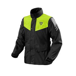 Revit Nitric 4 H2O zwart-fluo gele motorfiets regenjas