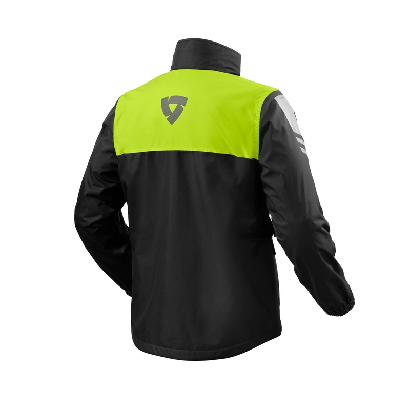 Revit Nitric 4 H2O zwart-fluo gele motorfiets regenjas