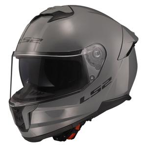 LS2 FF808 Stream II integraalhelm massief grijs