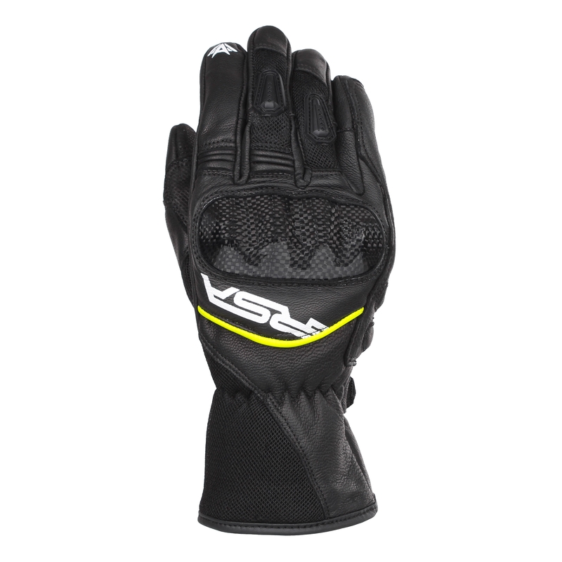 Motorhandschoenen RSA Airvent 2 zwart-wit-fluogeel