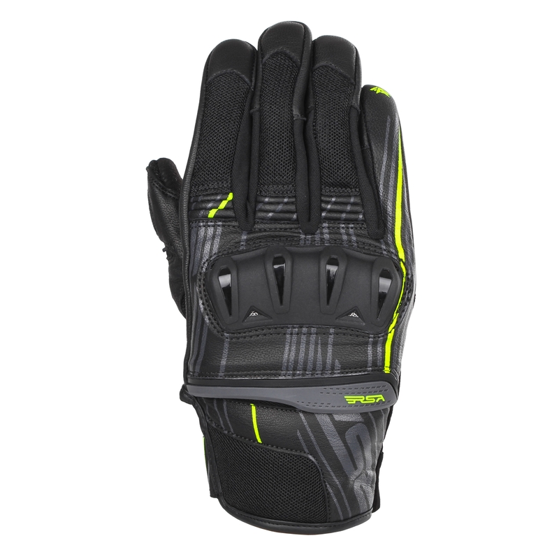Motorhandschoenen RSA Sprint zwart-fluogeel