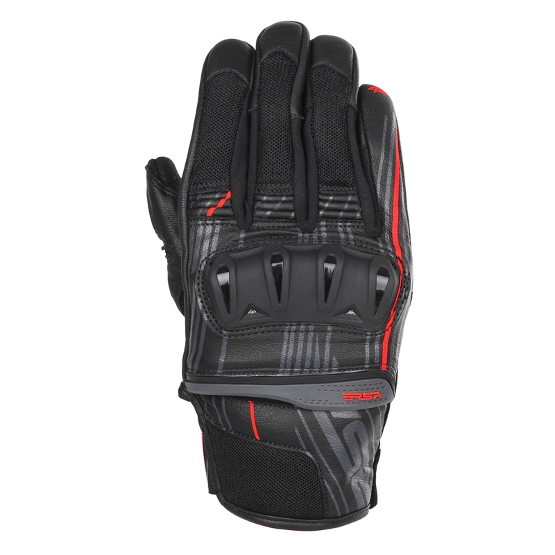 RSA Sprint motorhandschoenen zwart en rood