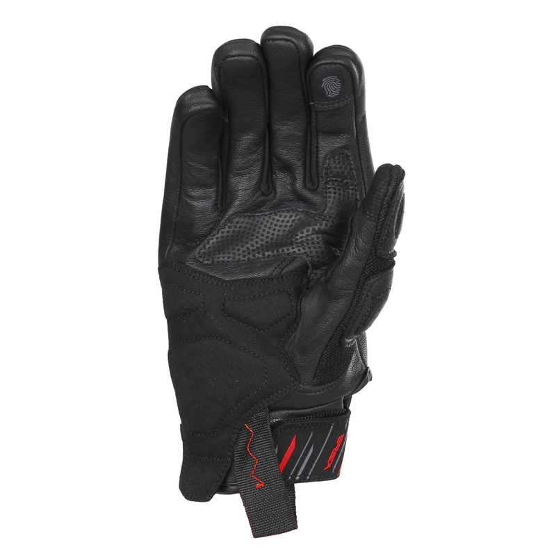 RSA Sprint motorhandschoenen zwart en rood