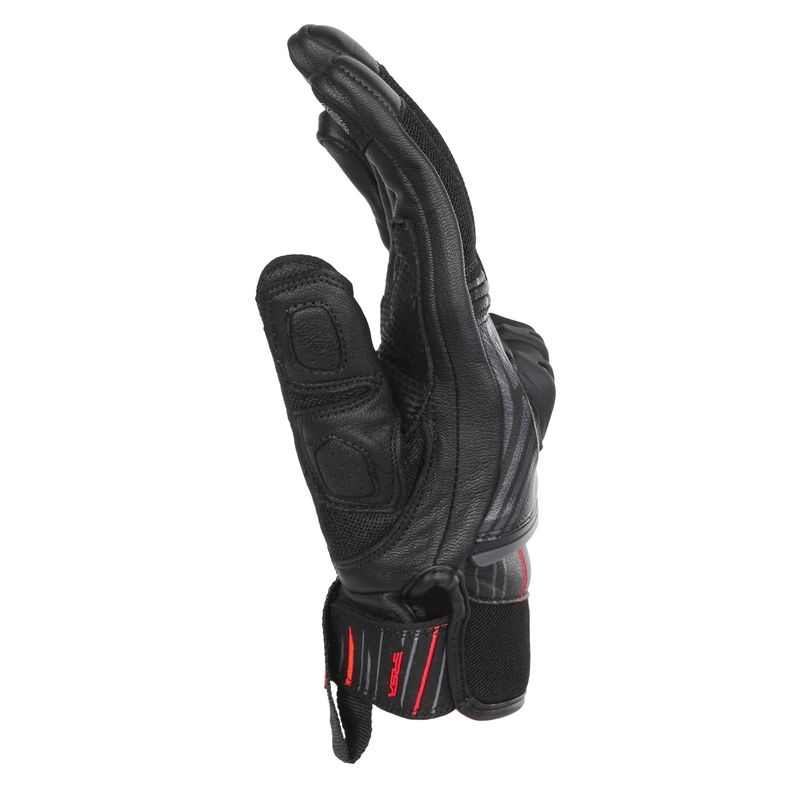 RSA Sprint motorhandschoenen zwart en rood