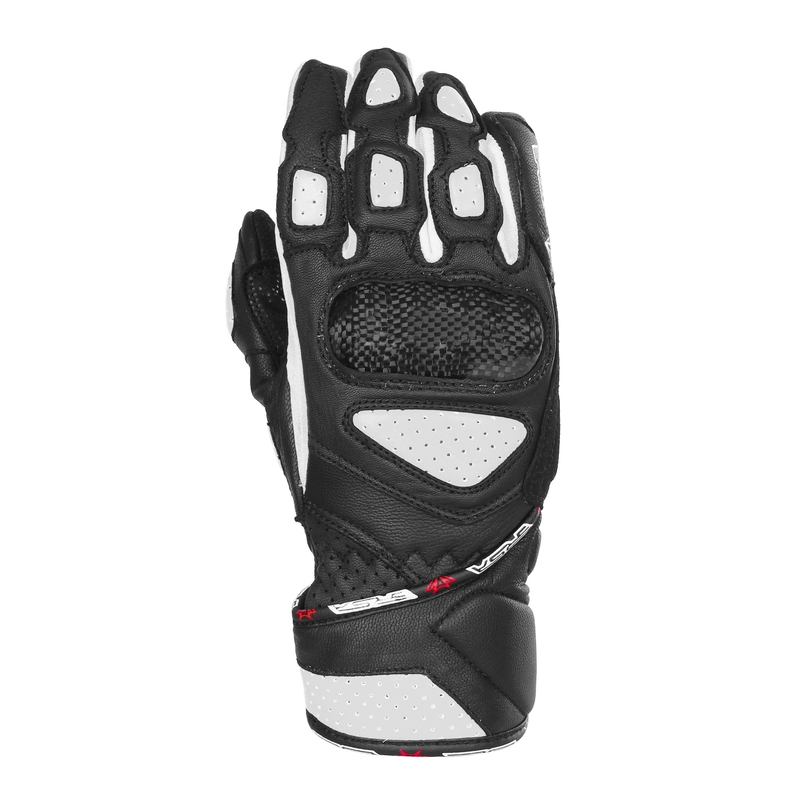 Dames motorhandschoenen RSA RX2 zwart/wit