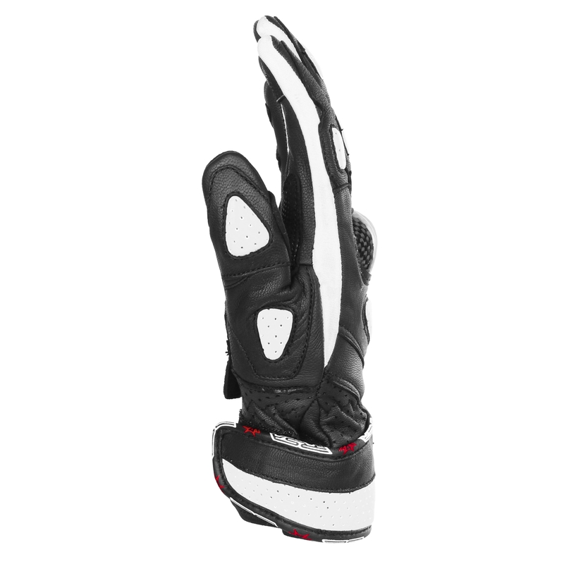 Dames motorhandschoenen RSA RX2 zwart/wit