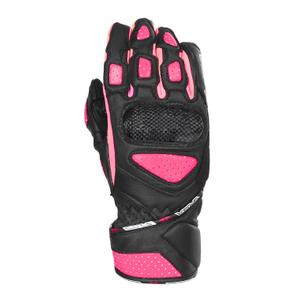 Dames motorhandschoenen RSA RX2 zwart en roze