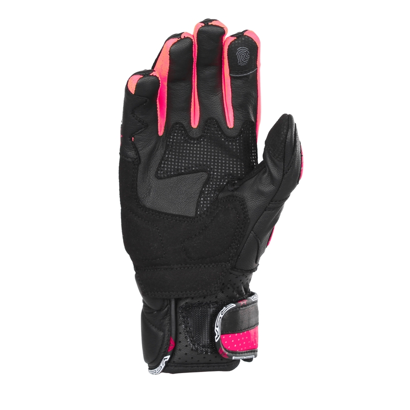 Dames motorhandschoenen RSA RX2 zwart en roze