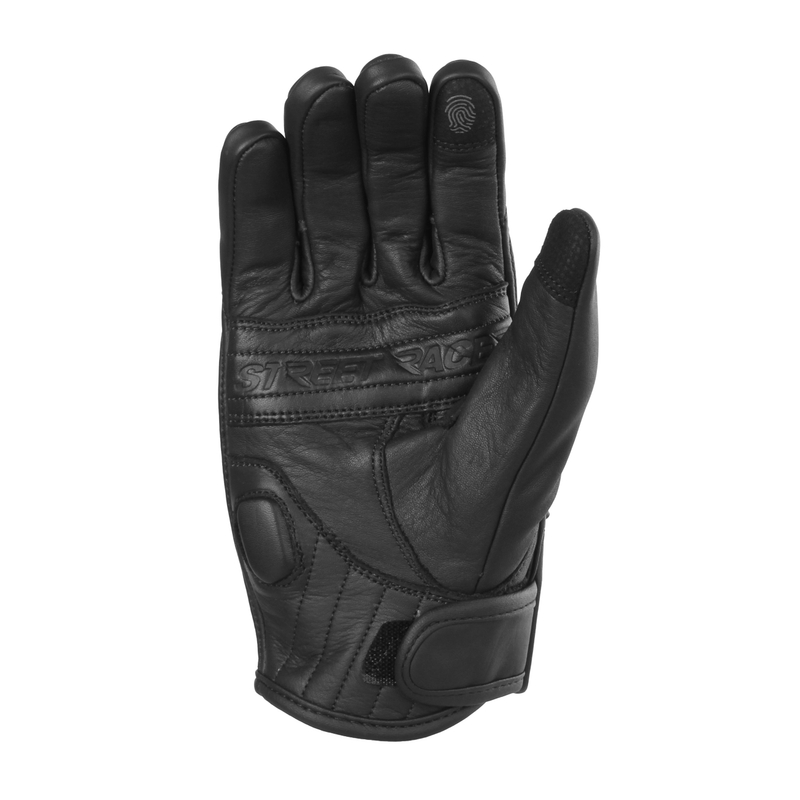 Street Racer Striker 2 zwarte motorhandschoenen