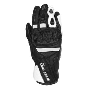 Street Racer STR motorhandschoenen zwart/wit