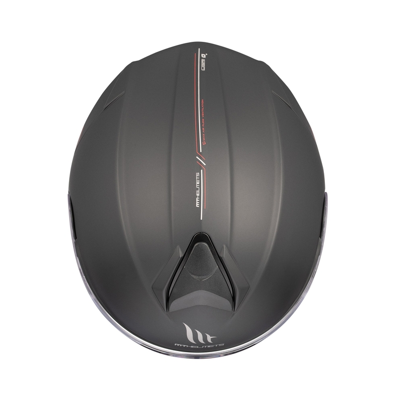 MT Genesis SV Solid A1 zwart mat opklapbare motorhelm