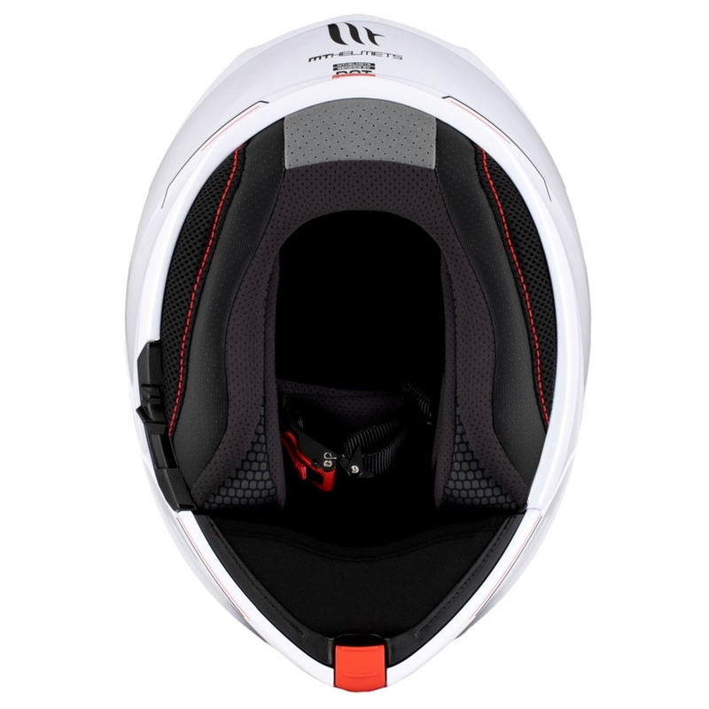 MT Genesis SV Solid A0 motorhelm wit glans