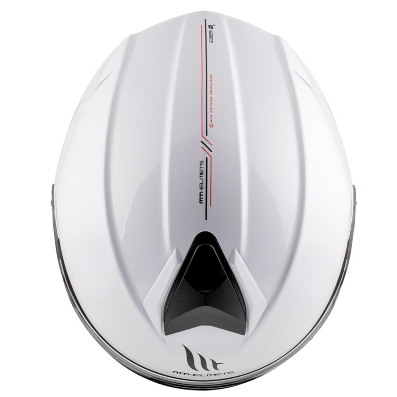 MT Genesis SV Solid A0 motorhelm wit glans
