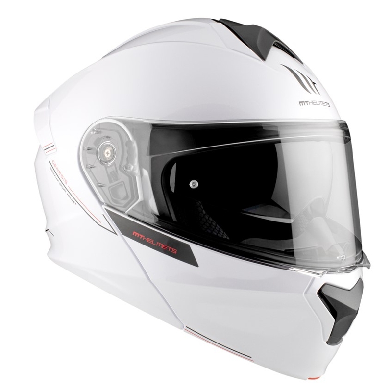 MT Genesis SV Solid A0 motorhelm wit glans