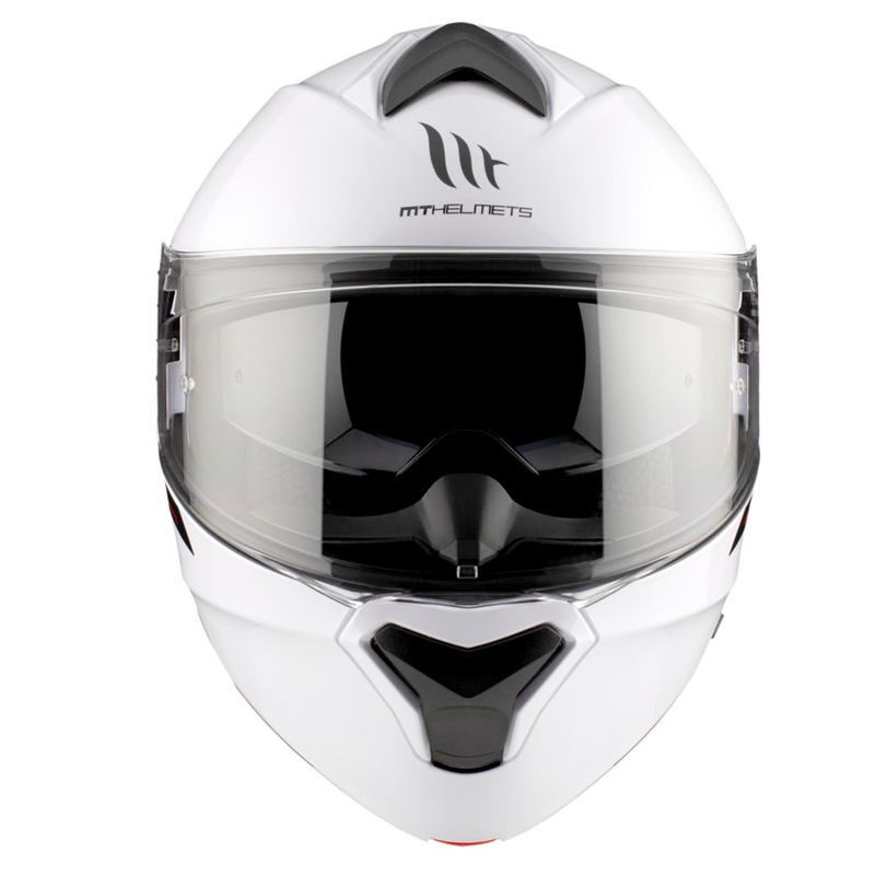 MT Genesis SV Solid A0 motorhelm wit glans