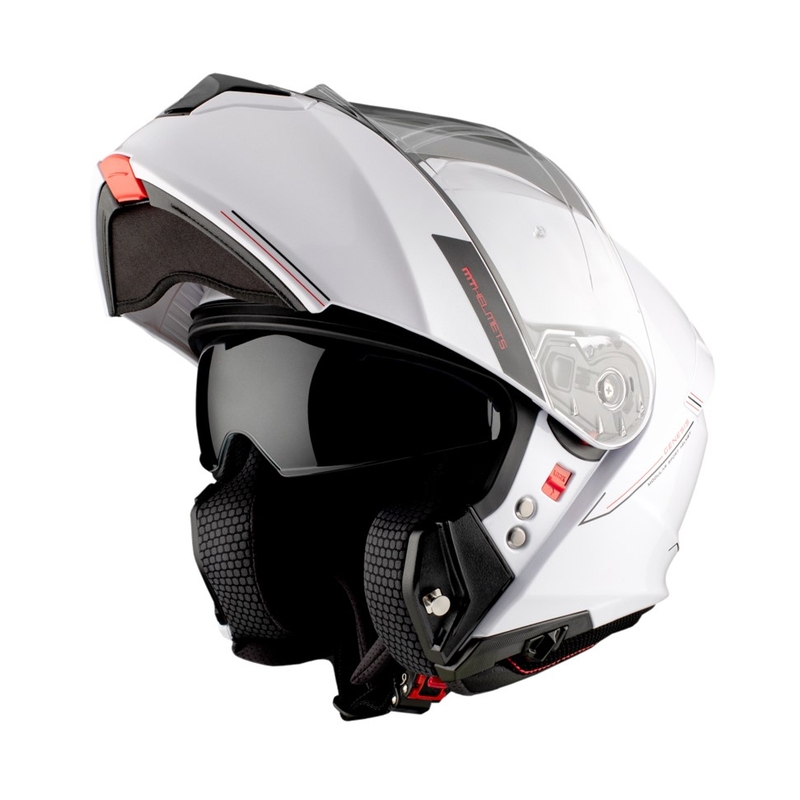 MT Genesis SV Solid A0 motorhelm wit glans