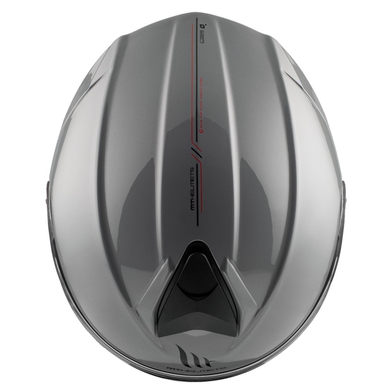Opklapbare motorhelm MT Genesis SV Solid A12 glanzend grijs