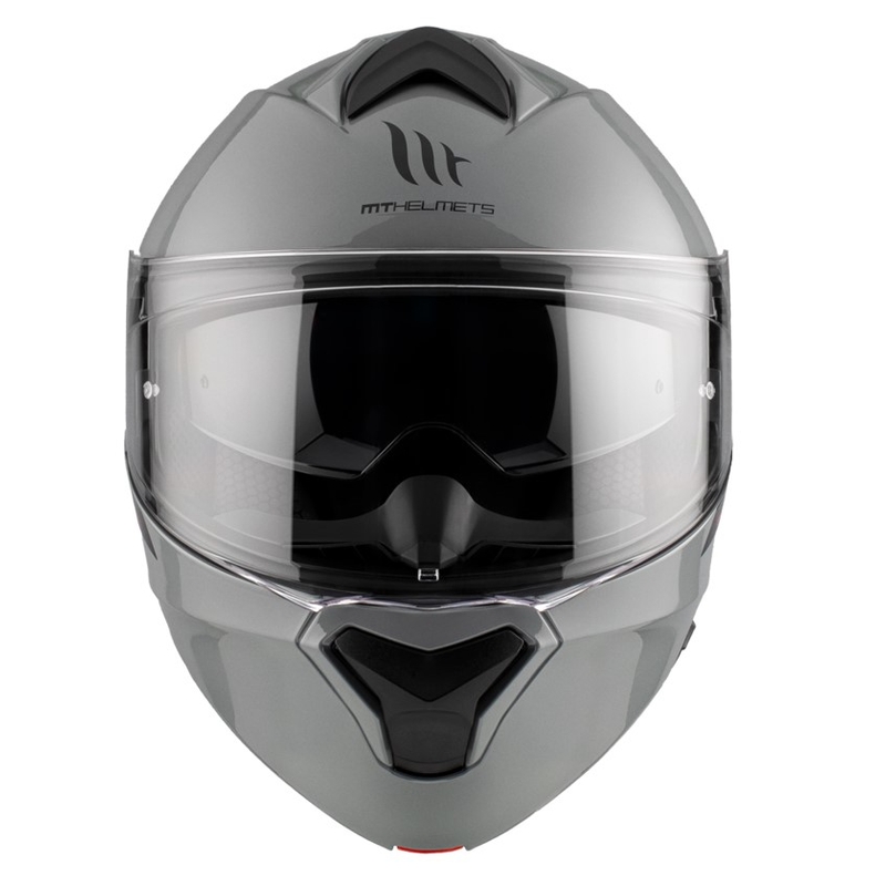 Opklapbare motorhelm MT Genesis SV Solid A12 glanzend grijs