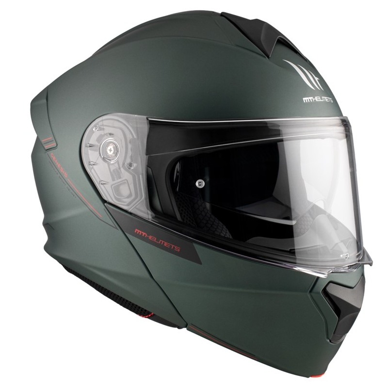 MT Genesis SV Solid A6 motorhelm groen mat