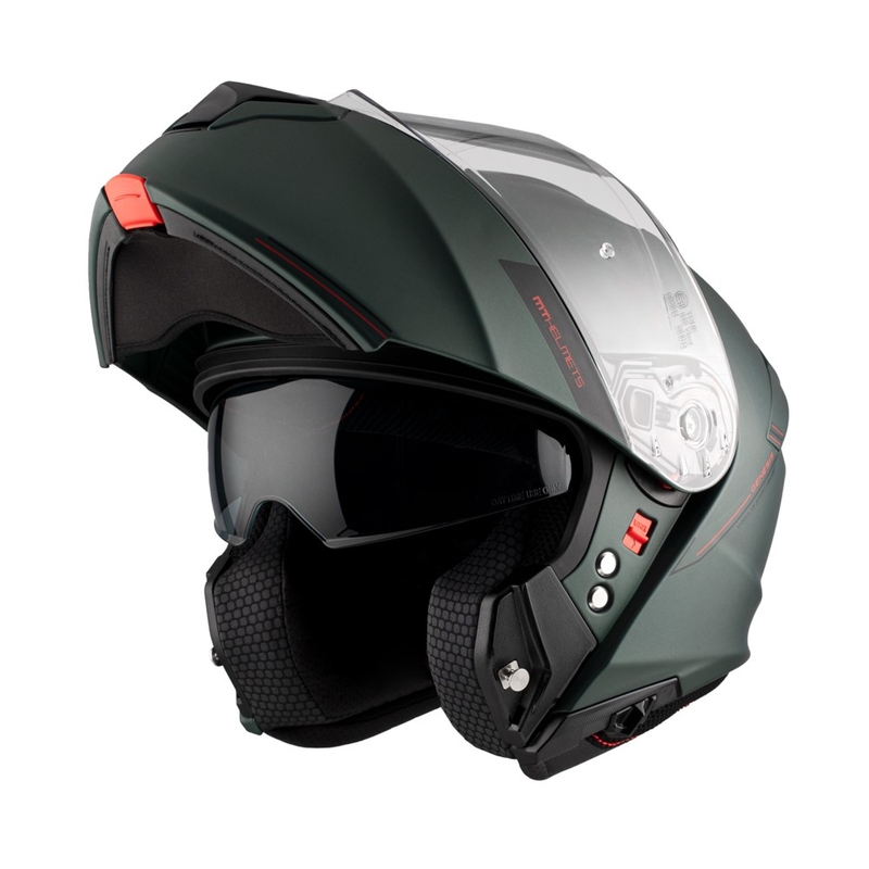MT Genesis SV Solid A6 motorhelm groen mat