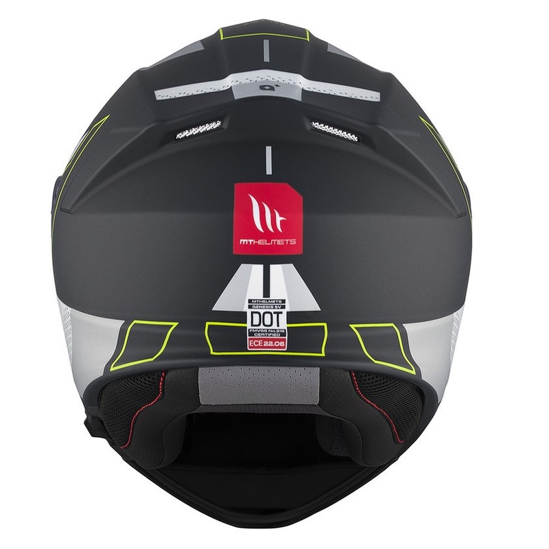 MT Genesis SV Talo B2 zwart-grijs-fluo geel matte opklapbare motorhelm uitverkoop