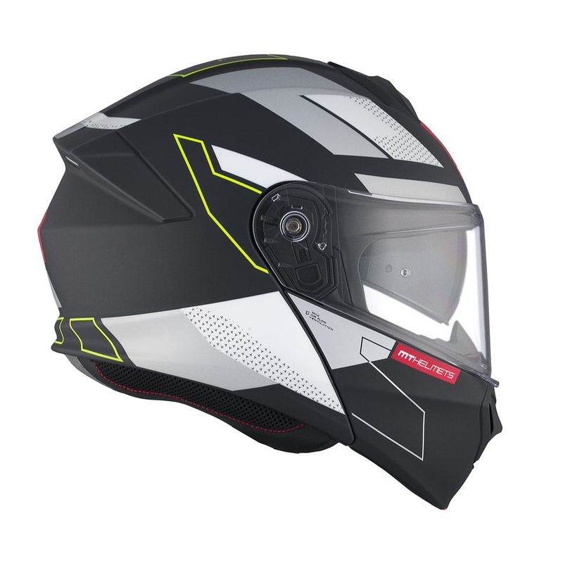 MT Genesis SV Talo B2 zwart-grijs-fluo geel matte opklapbare motorhelm uitverkoop