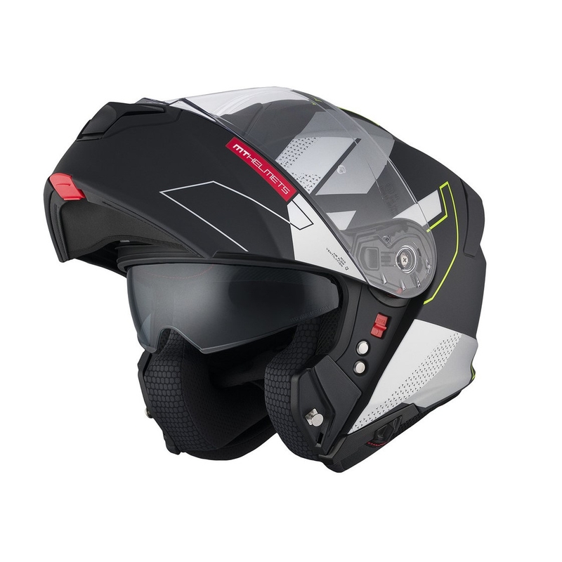 MT Genesis SV Talo B2 zwart-grijs-fluo geel matte opklapbare motorhelm uitverkoop