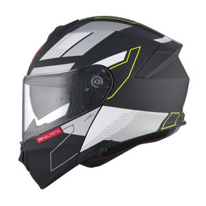 MT Genesis SV Talo B2 zwart-grijs-fluo geel matte opklapbare motorhelm uitverkoop