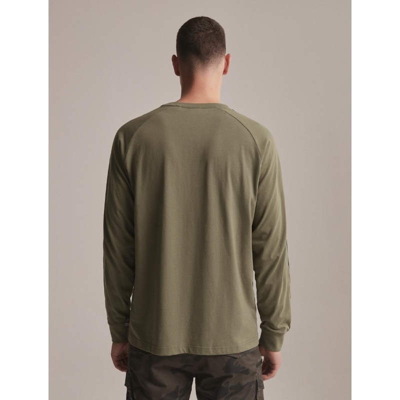 T-shirt lange mouw DAKAR DKR LG STRAP kaki