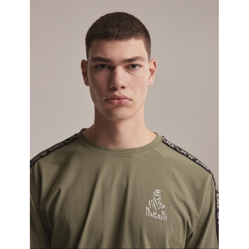 T-shirt lange mouw DAKAR DKR LG STRAP kaki