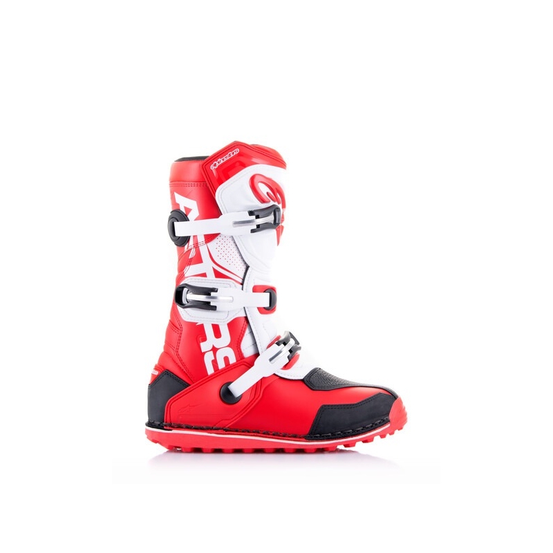 Alpinestars Tech Trial motorlaarzen wit-rood-zwart